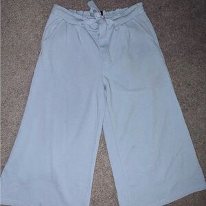 Light Blue Wide-Leg Pants